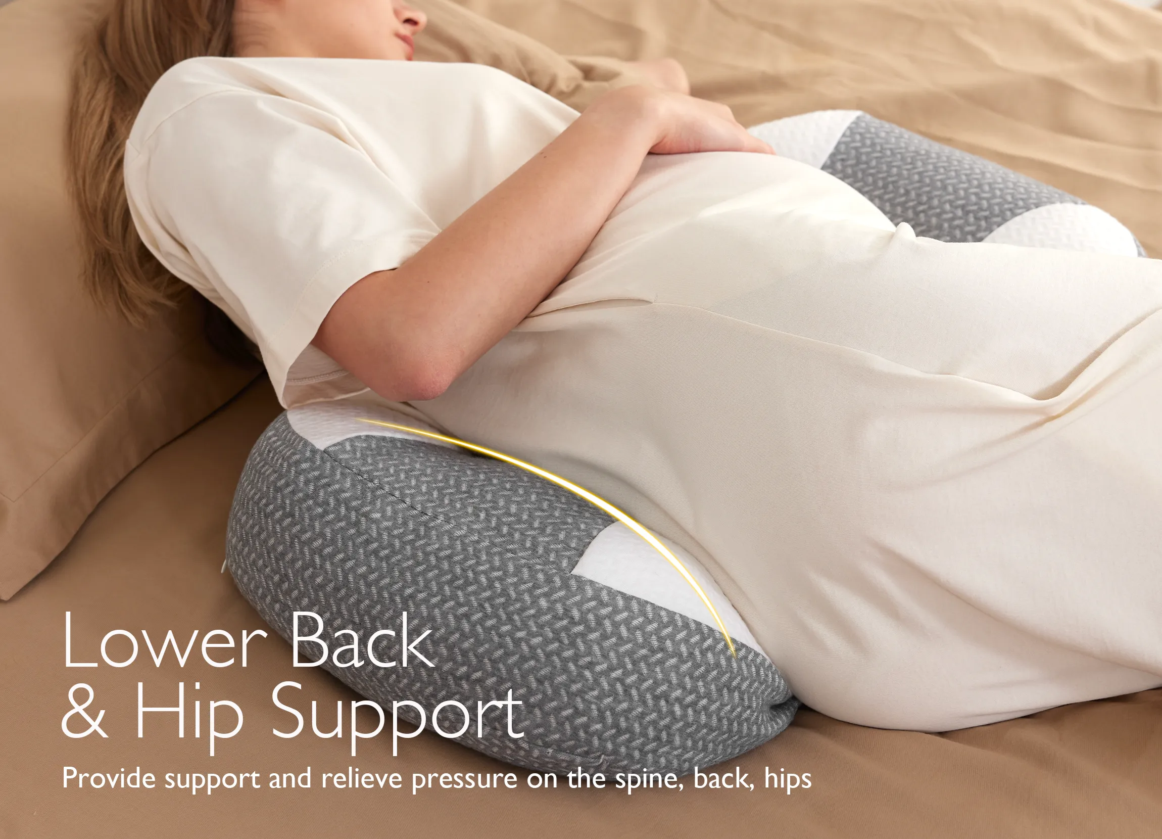 Pregnancy Wedge Pillows with Cooling Cover