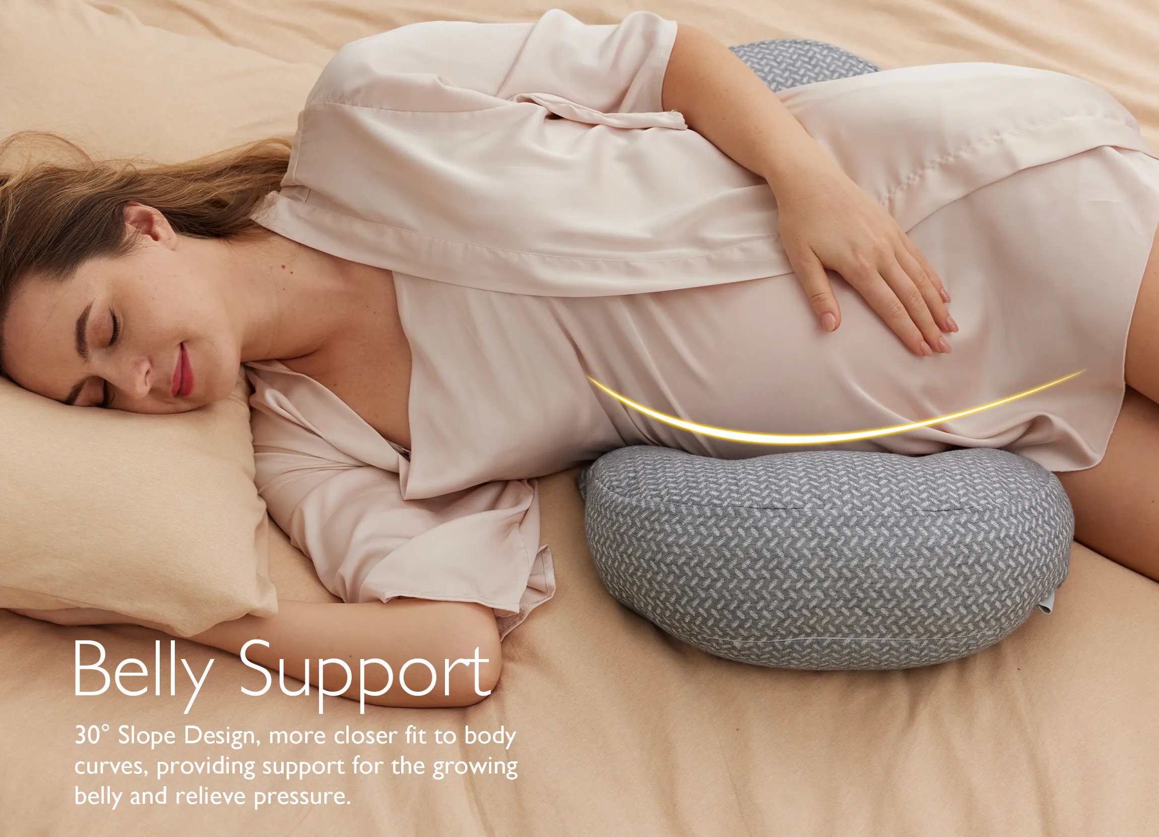 Pregnancy Wedge Pillows with Cooling Cover