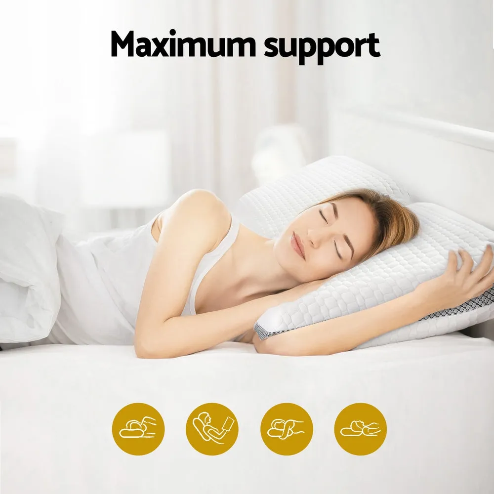 Premium Memory Foam Pillow, Breathable, Washable - Giselle Bedding