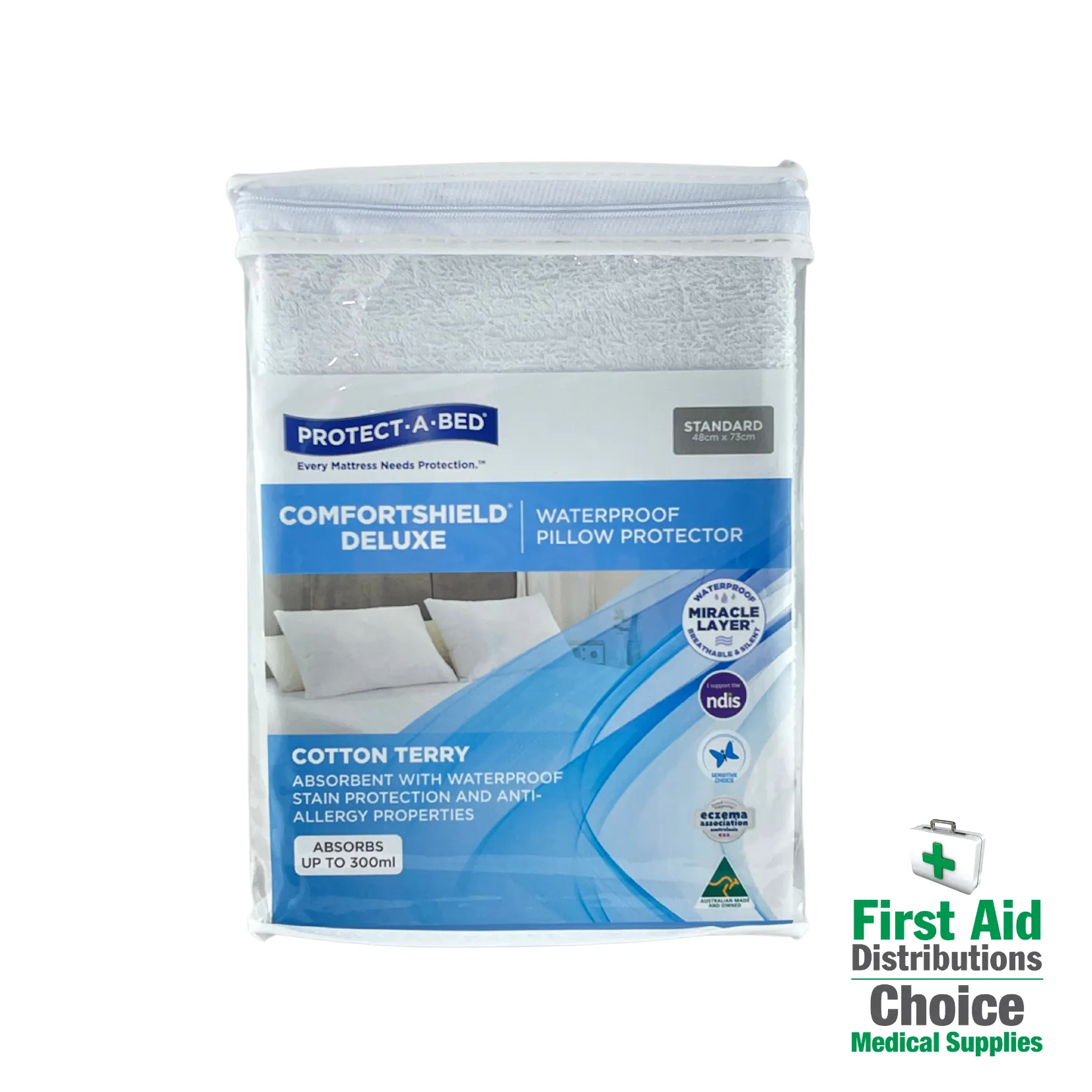 Protect-A-Bed Comfortshield Deluxe Pillow Protector