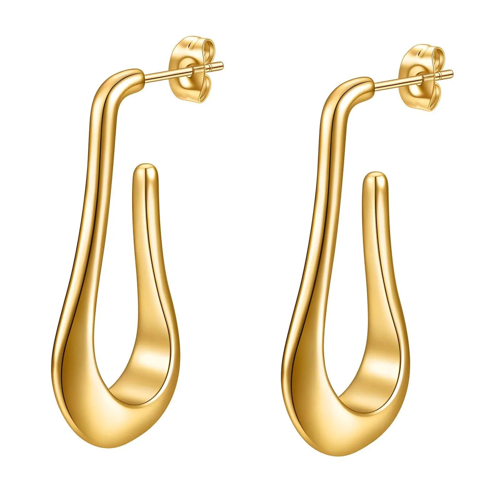 Reriti Intensity 18K gold plated Flow Drop Earrings