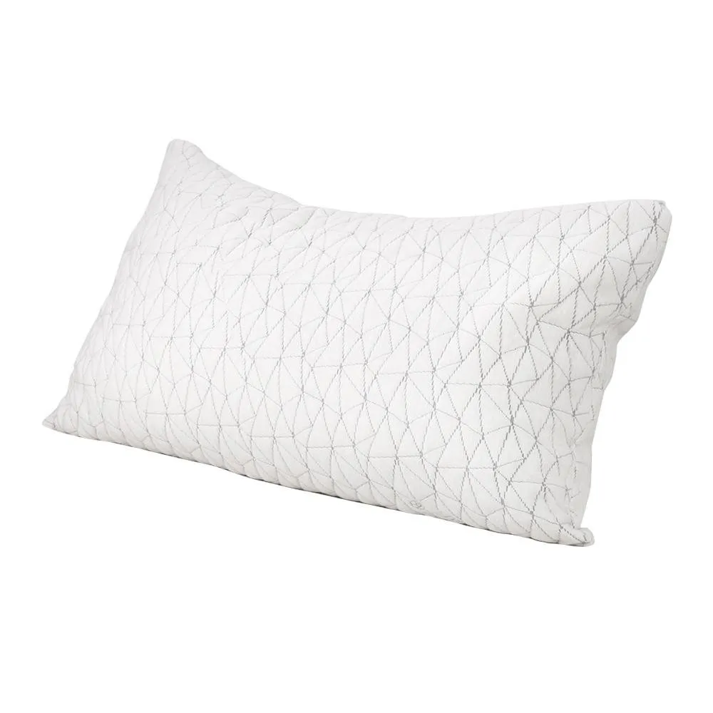 Set of 2 Rayon Single Memory Foam Pillows