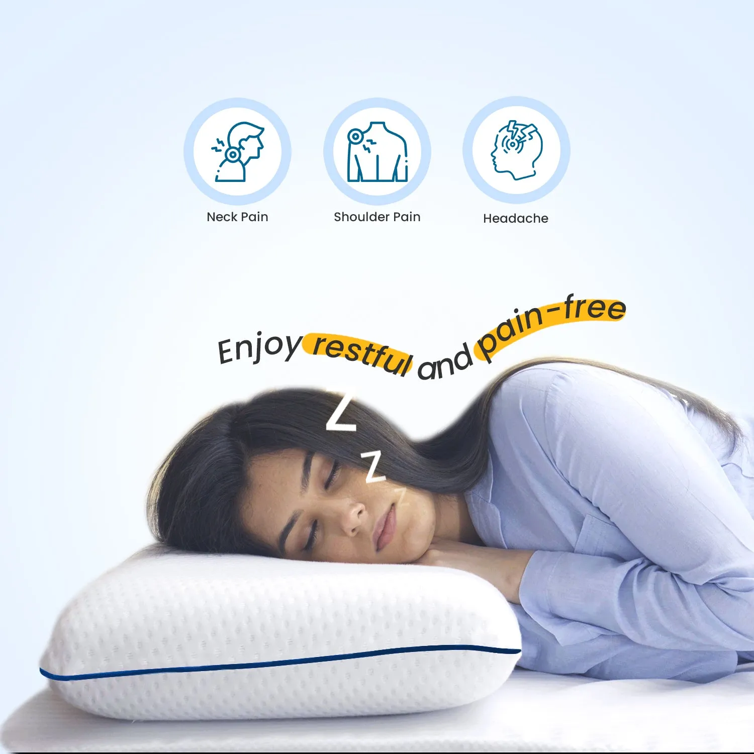 Small Standard Cooling Gel Memory Foam Pillow