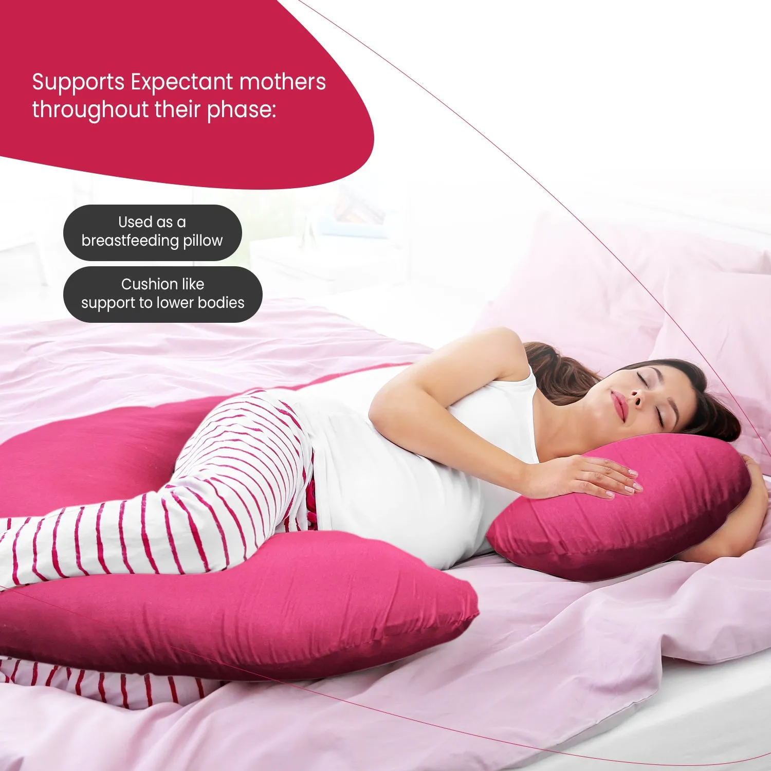 Super-Soft C-Shape Pregnancy Pillow