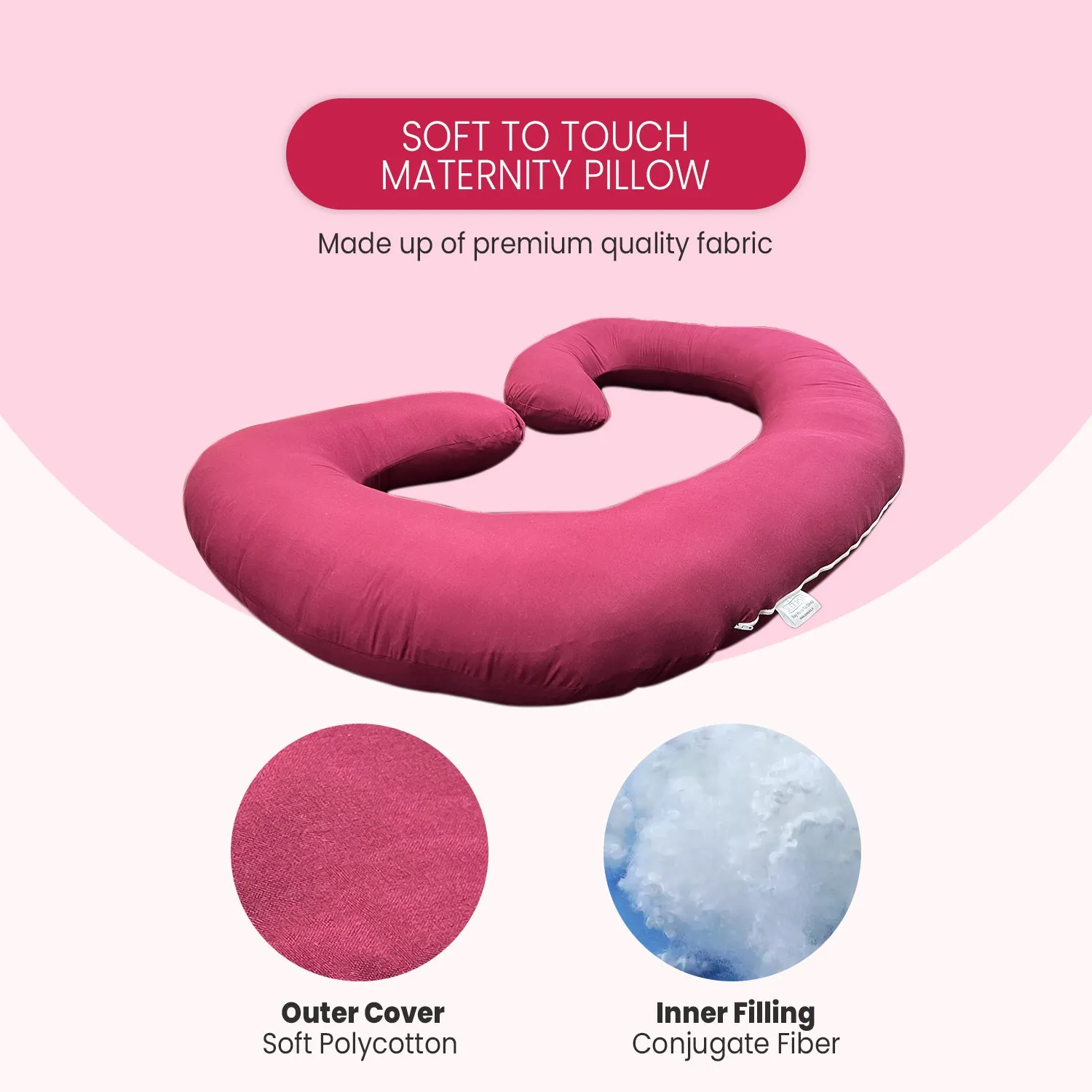 Super-Soft C-Shape Pregnancy Pillow